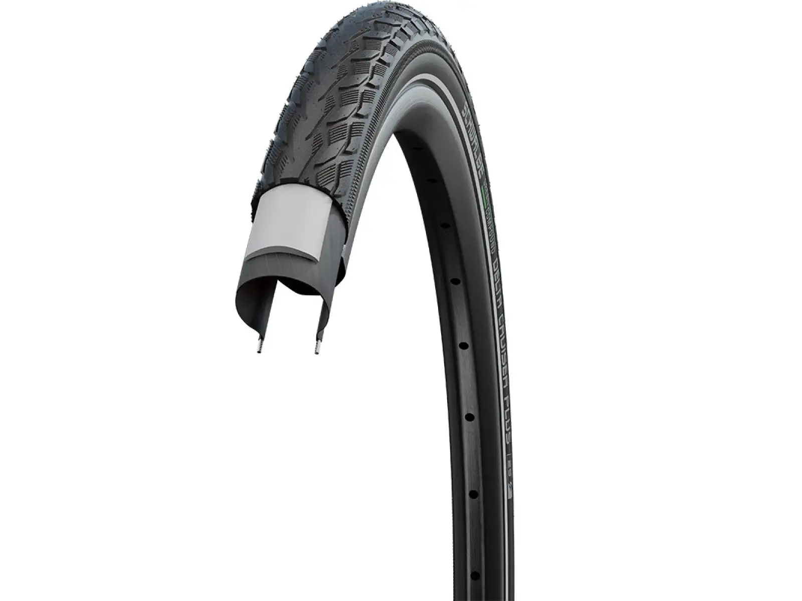 Schwalbe Delta Cruiser Plus E-25 26x2,00" MTB plášť drôt čierny