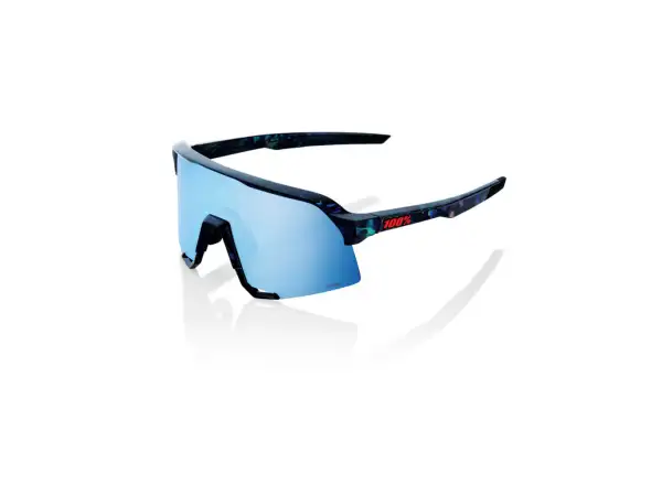 100%  S3 HiPER cyklistické okuliare Black Holographic/Blue Multilayer Mirror Lens