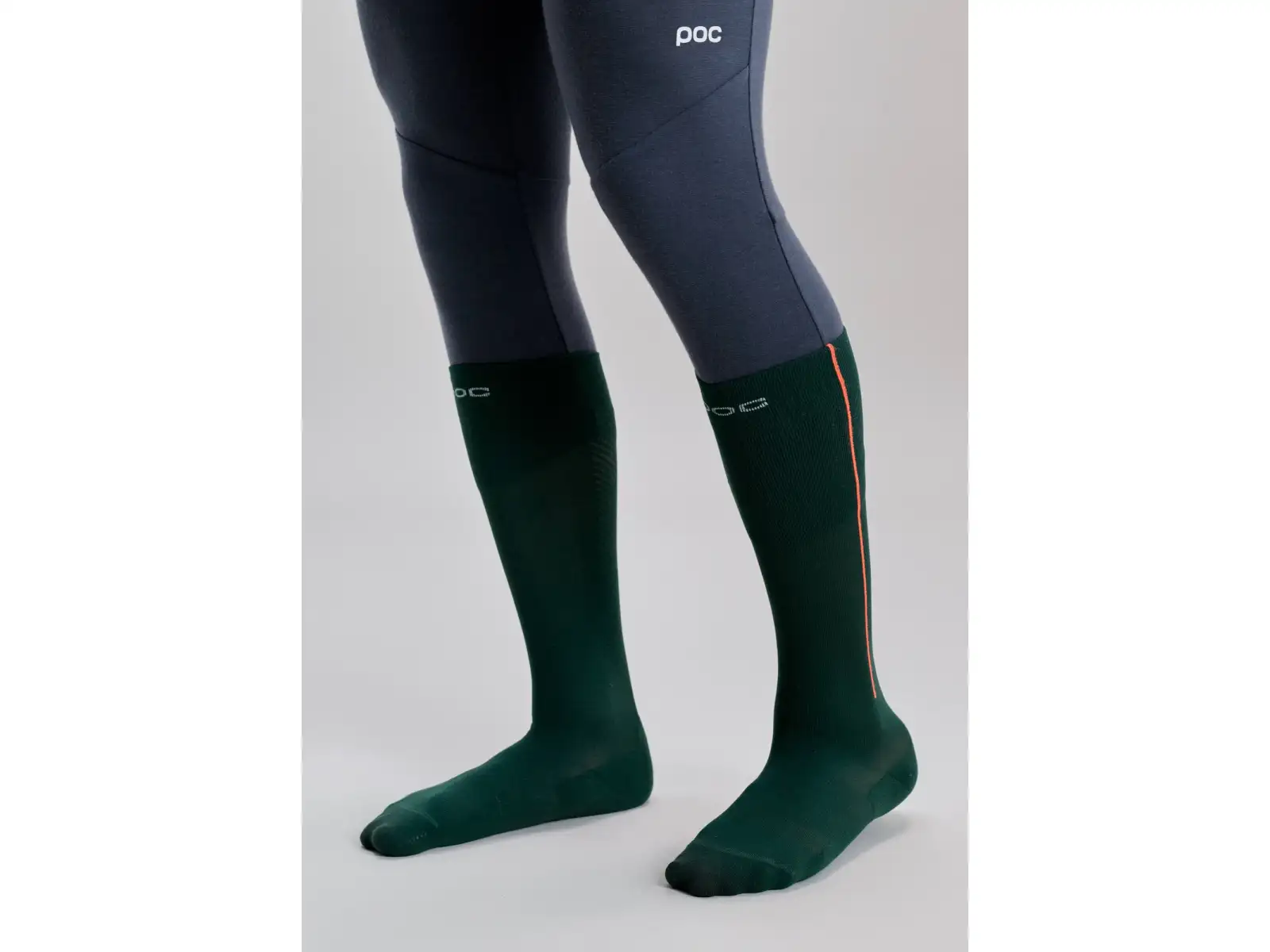 POC Race Sock Lite lyžiarske ponožky Pargasite Green