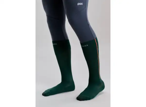 POC Race Sock Lite lyžiarske ponožky Pargasite Green