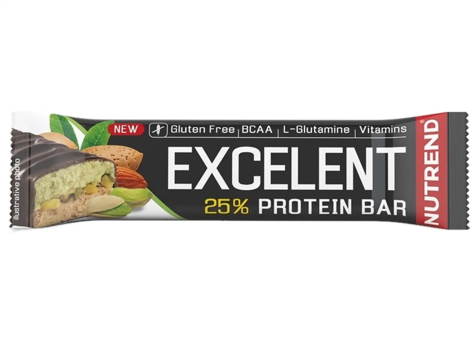Nutrend Excelent DOUBLE bar mandle/pistácie 85g