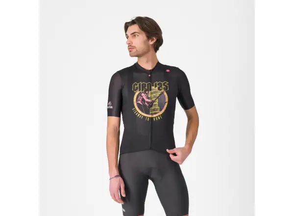 Castelli Giro Highway To Rome pánsky dres krátky rukáv Nero