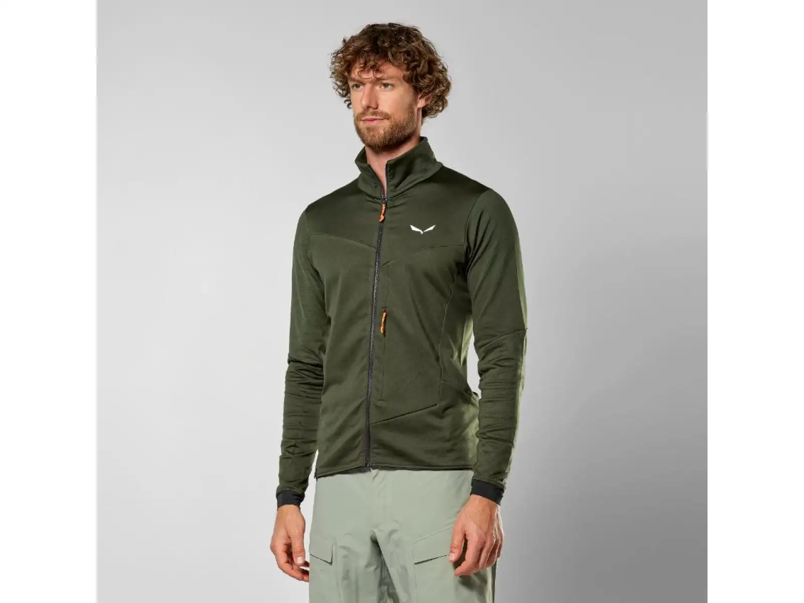 Salewa Sella Crevasse pánská mikina Golden Brown