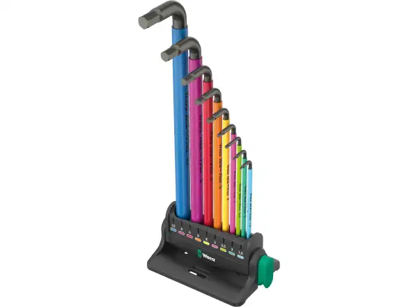 Wera 950/9 Hex-Plus Multicolour 3 imbusové L-kľúče sada 9 ks so stojanom