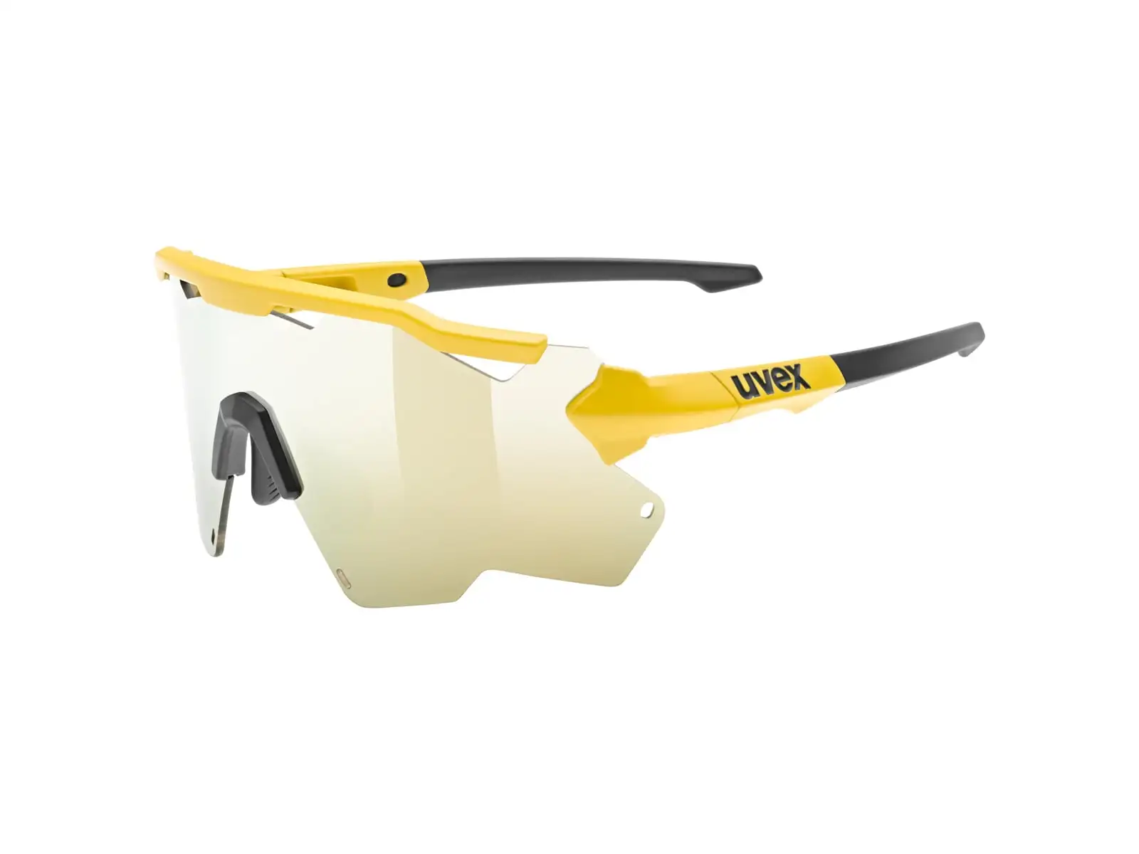Uvex Sportstyle 228 cyklistické okuliare Sunbee Black Mat/Mirror Yellow