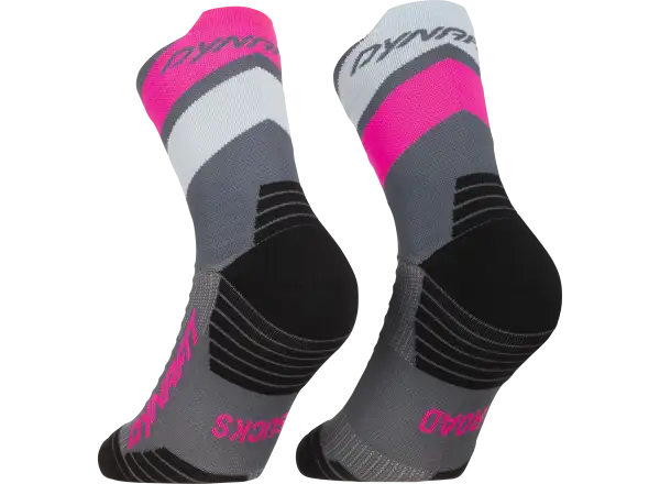 Dynafit Ultra Mid bežecké ponožky Cinder/Pink Glo