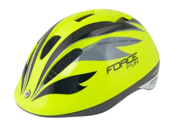 Force Fun Stipes detská prilba fluo