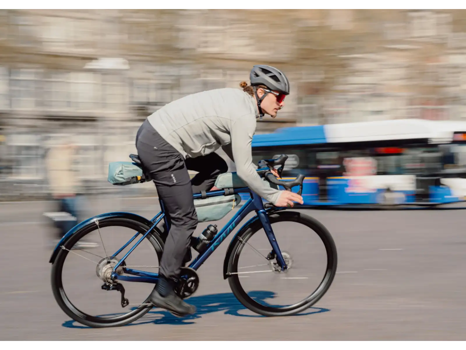 Isaac Kaon GRX610/820 2x12 gravel bicykel Saphire Blue
