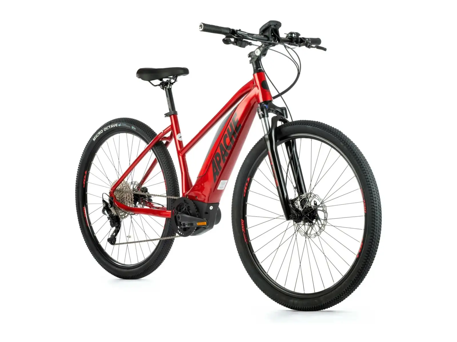 Apache Matta 1 Bosch MTB dámsky krosový elektrobicykel červená