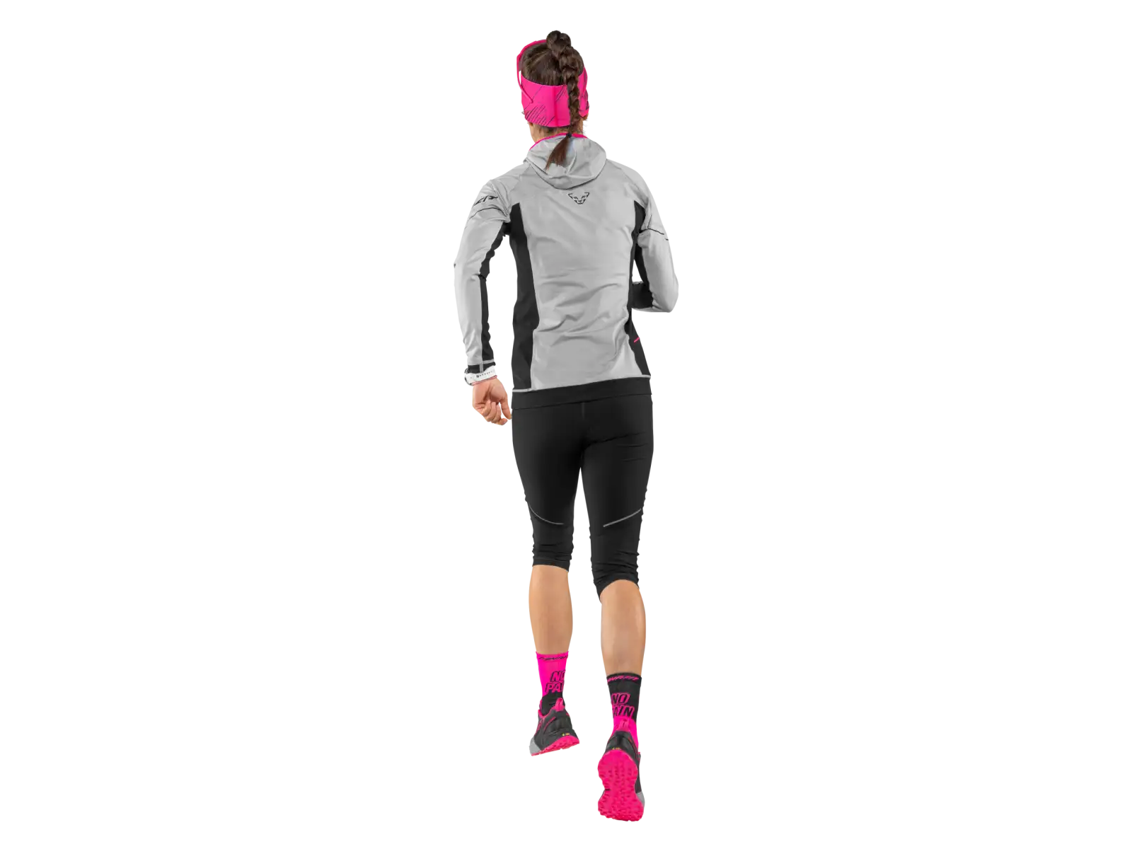 Dynafit No pain No gain športové ponožky Pink Glo/Black Out
