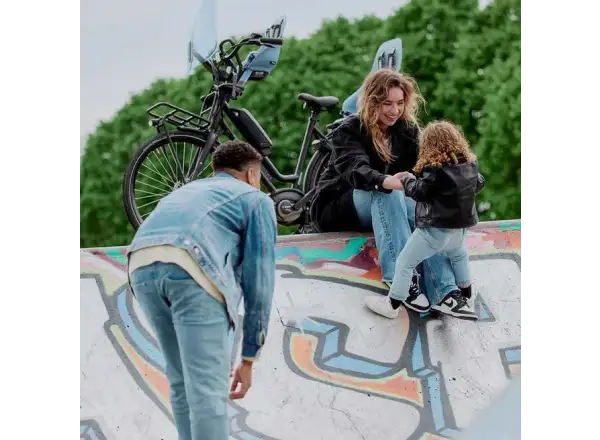 Urban Iki Ta-ke zadná sedačka na bicykel pre MIK nosiče Fuji Blue/Bincho Black