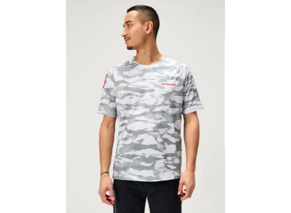 Endura LTD Mountain Camo Printed pánske tričko krátky rukáv Grey