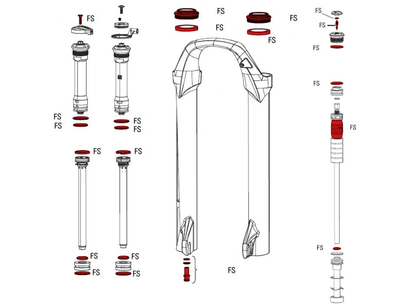 Servisná súprava Rock Shox Full 30 GOLD