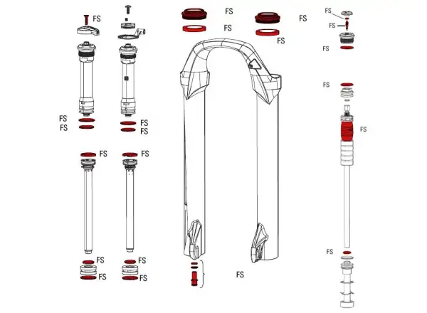 Servisná súprava Rock Shox Full 30 GOLD