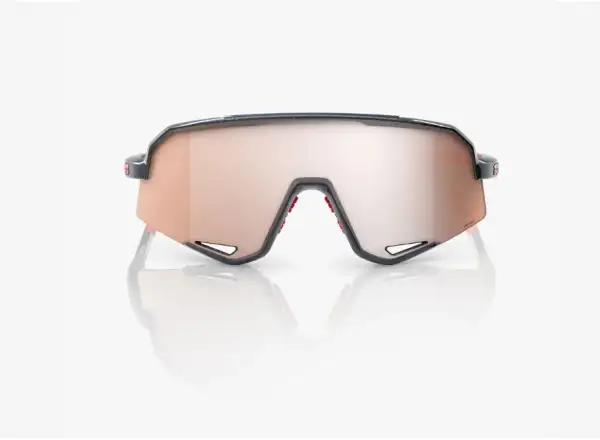 100% Slendale okuliare Gloss Carbon Fiber/HiPER Crimson-Silver Lens