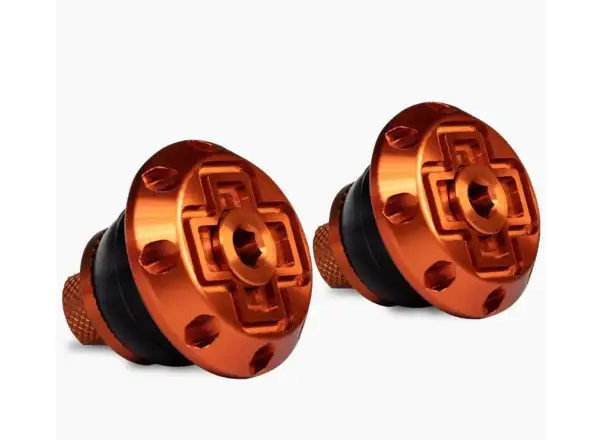 Muc-Off Disco Bar End Plugs koncovky do riadidiel oranžová