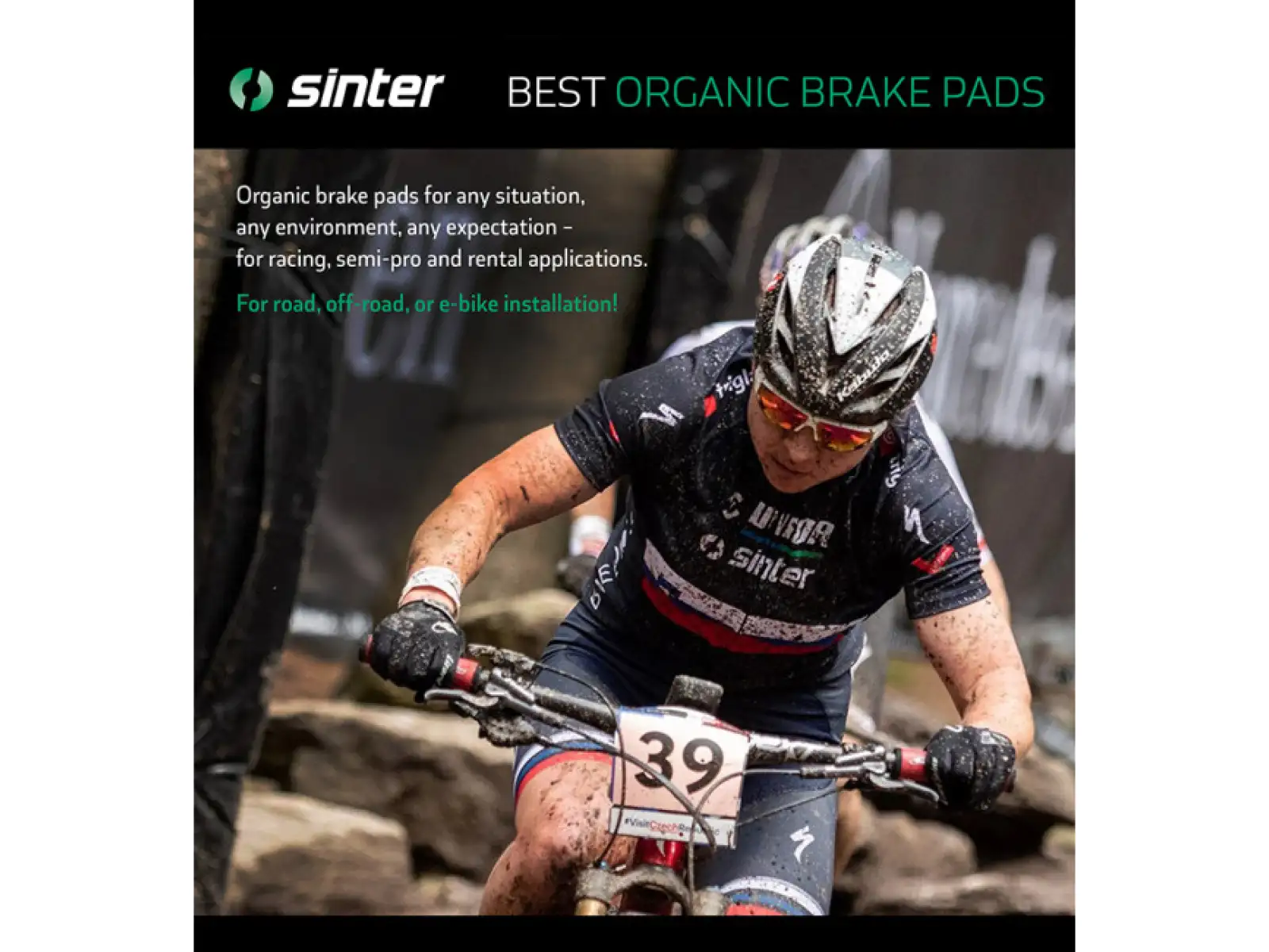 Sinter SRAM Elixir Trail, G2, Guide brzdové doštičky polymér modrá