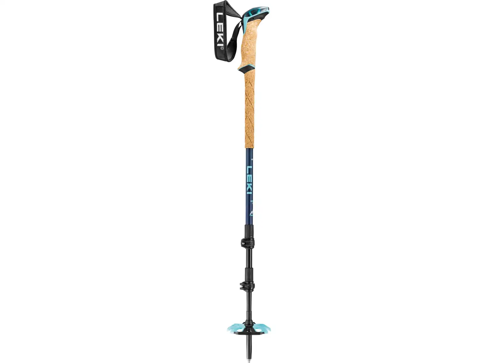 Leki Winter tour Bernina Lite 3 dámske skialpové palice Denim blue/Dark blue/Mint