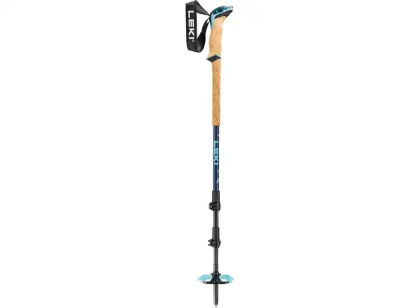 Leki Winter tour Bernina Lite 3 dámske skialpové palice Denim blue/Dark blue/Mint
