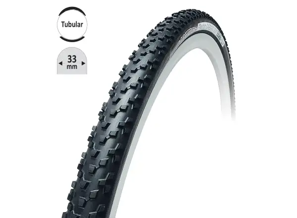 Tufo Flexus Cubus 33SG cyklokrosová galuska čierna 622x33mm