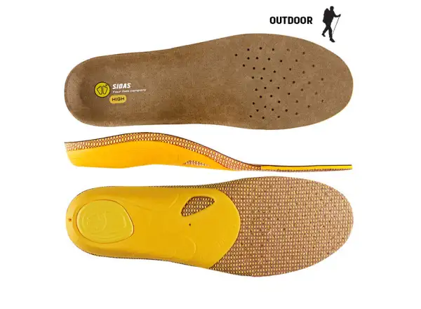Sidas 3Feet Outdoor High vložky do topánok vysoká klenba 1 pár
