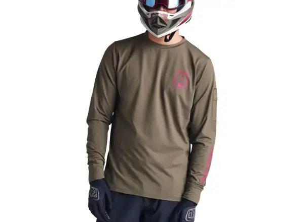 Troy Lee Designs Ruckus Ride Tee pansky dres dlhý rukáv Fangs Olive