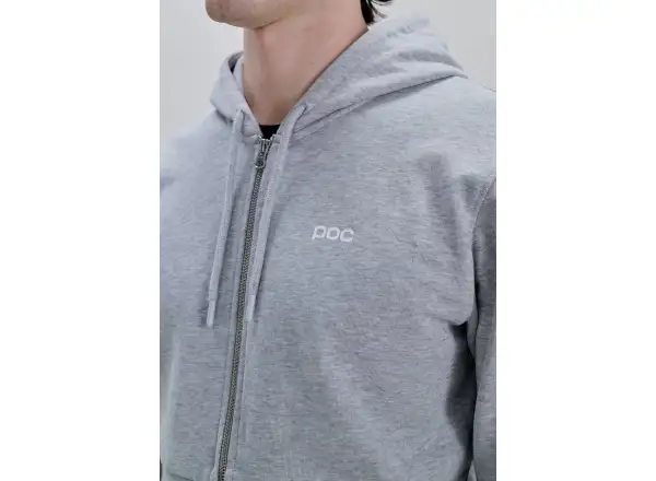 POC Zip Hoodie mikina na zips s kapucňou Grey Melange