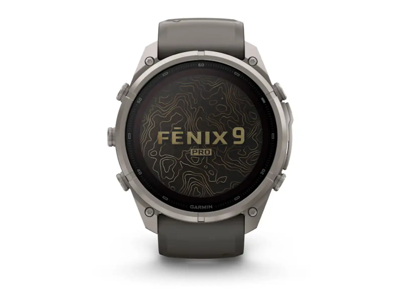 Garmin Fénix 9 Pro inReach Solar 51 mm inteligentné hodinky Titanium Pebble Gray/Silver Gray