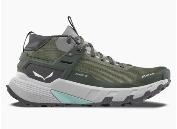 Salewa Pedroc 2 MID PTX dámske topánky Faded Green / Dark Olive