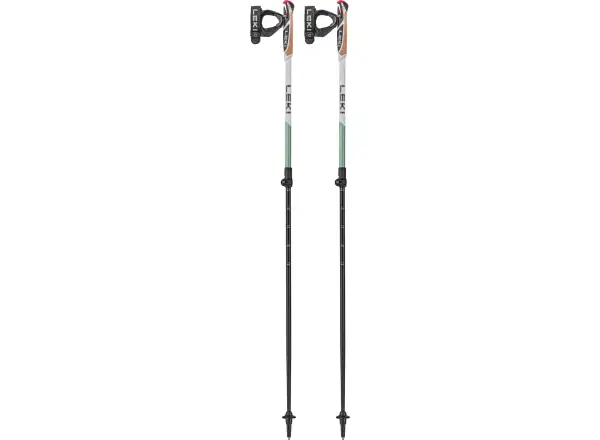 Leki Spin Shark trekingové palice White/SmokeGreen vel.100-130 cm