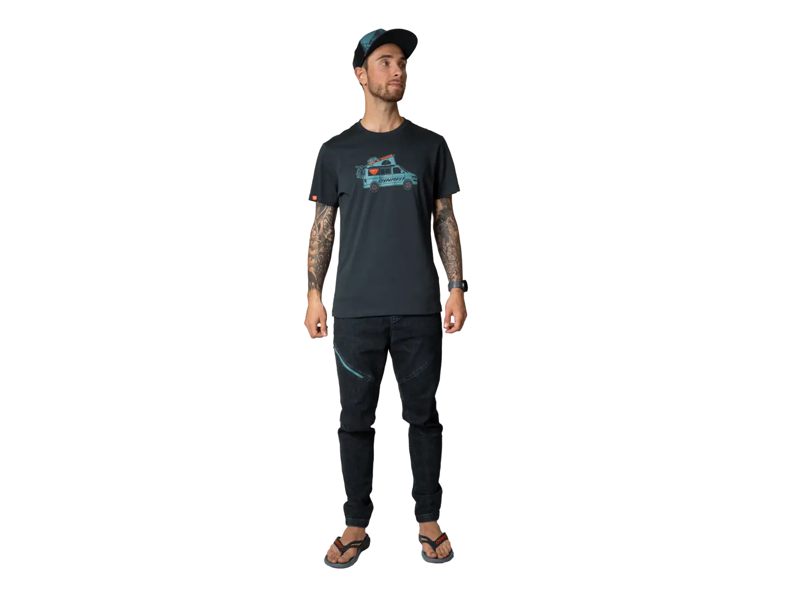 Dynafit Graphic Cotton pánske tričko krátky rukáv Blueberry/Dynavan