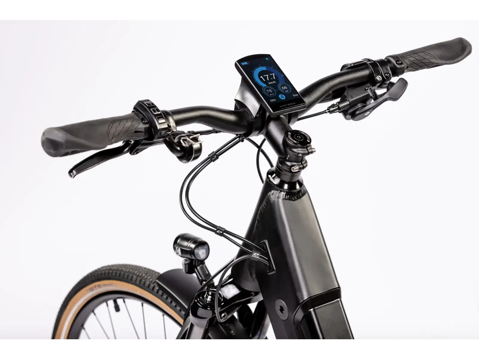 Rock Machine Crossride INT e450 Touring elektrobicykel Matte Black/Grey