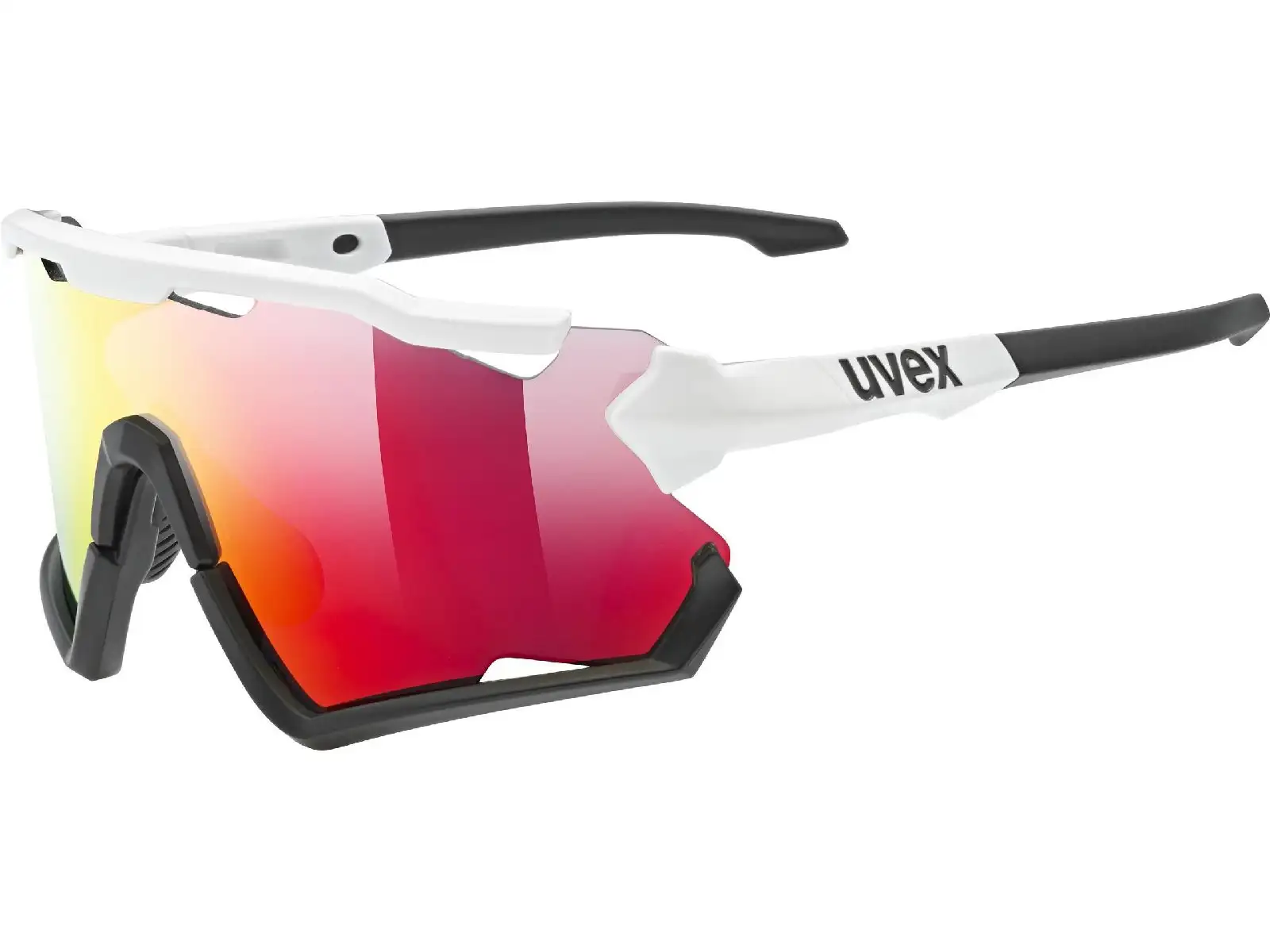 Uvex Sportstyle 228 okuliare White Black / Mirror Red UNI