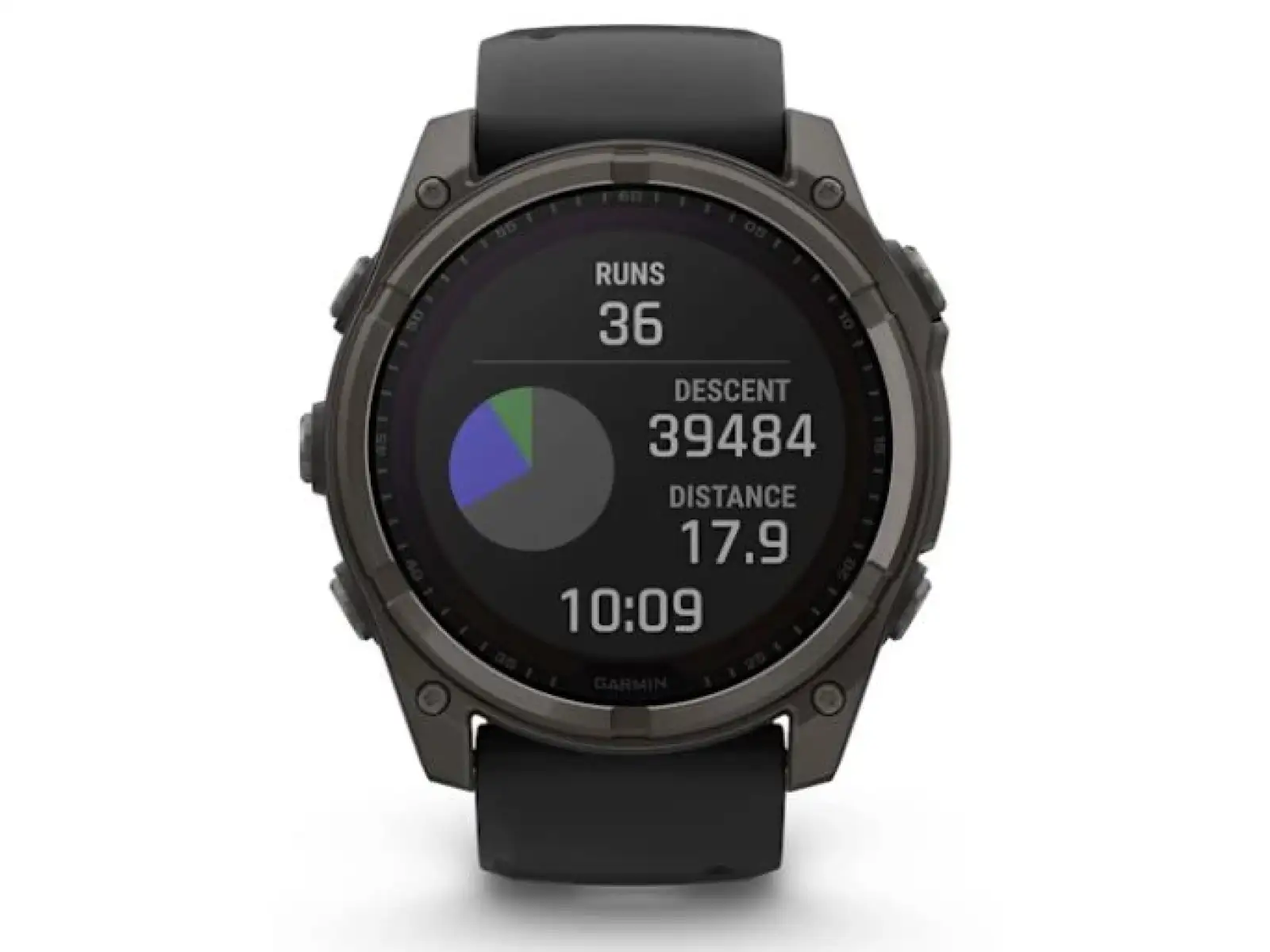 Garmin fenix 8 - 51 mm Solar Sapphire inteligentné hodinky Carbon DLC Titanium Black/Pebble Gray