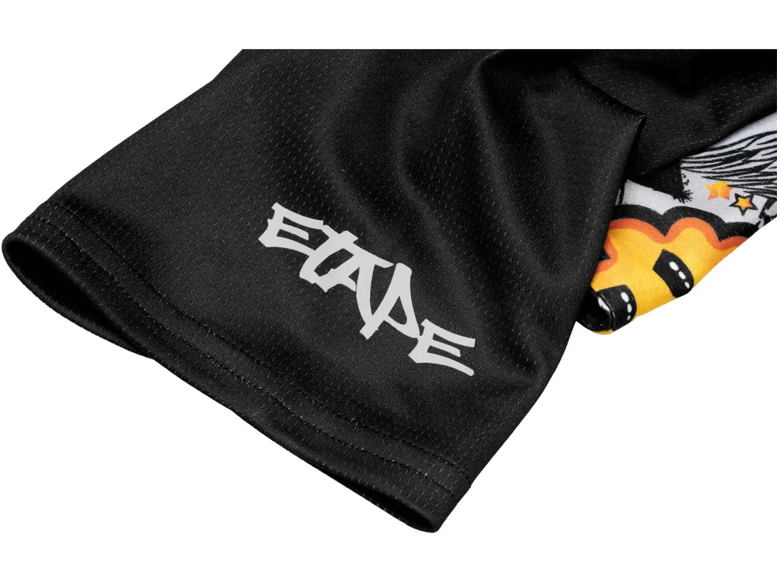 Etape Boom detský dres krátky rukáv čierna/grafika
