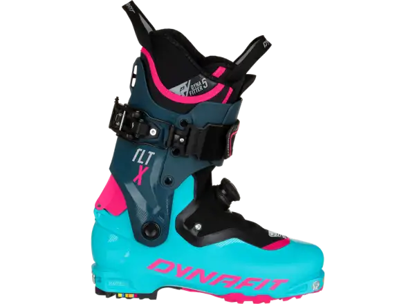 Dámske skialpové lyže Dynafit TLT X Extra Wide Silvretta/Pink Glo