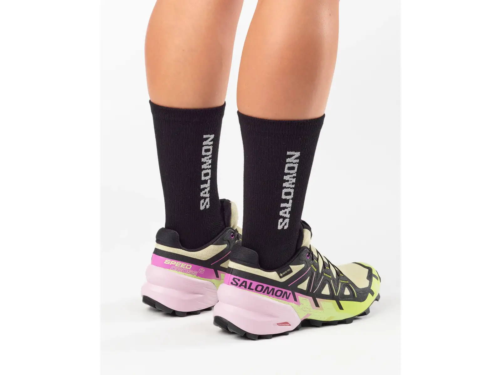 Salomon Speedcross6 GTX dámska bežecká obuv Bog/Dawn Pink/Acid Lime