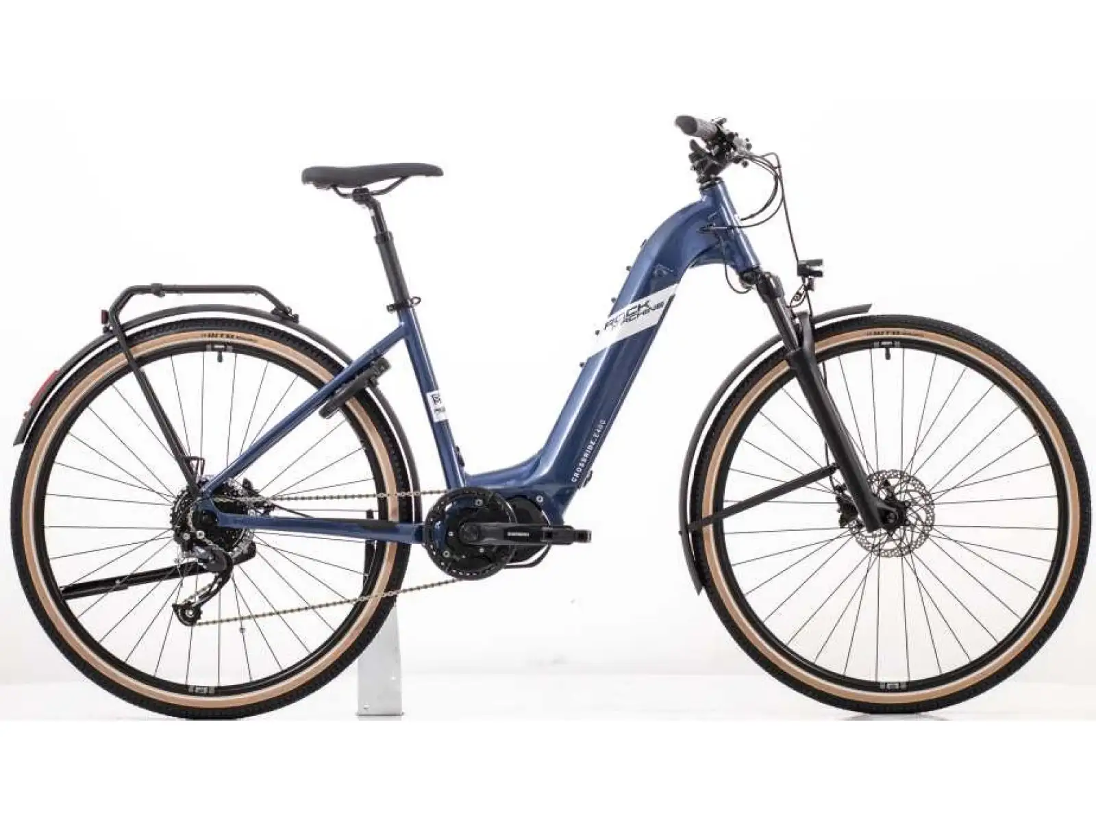 Rock Machine Crossride e400 cross elektrobicykel Gloss Metallic Navy/Silver