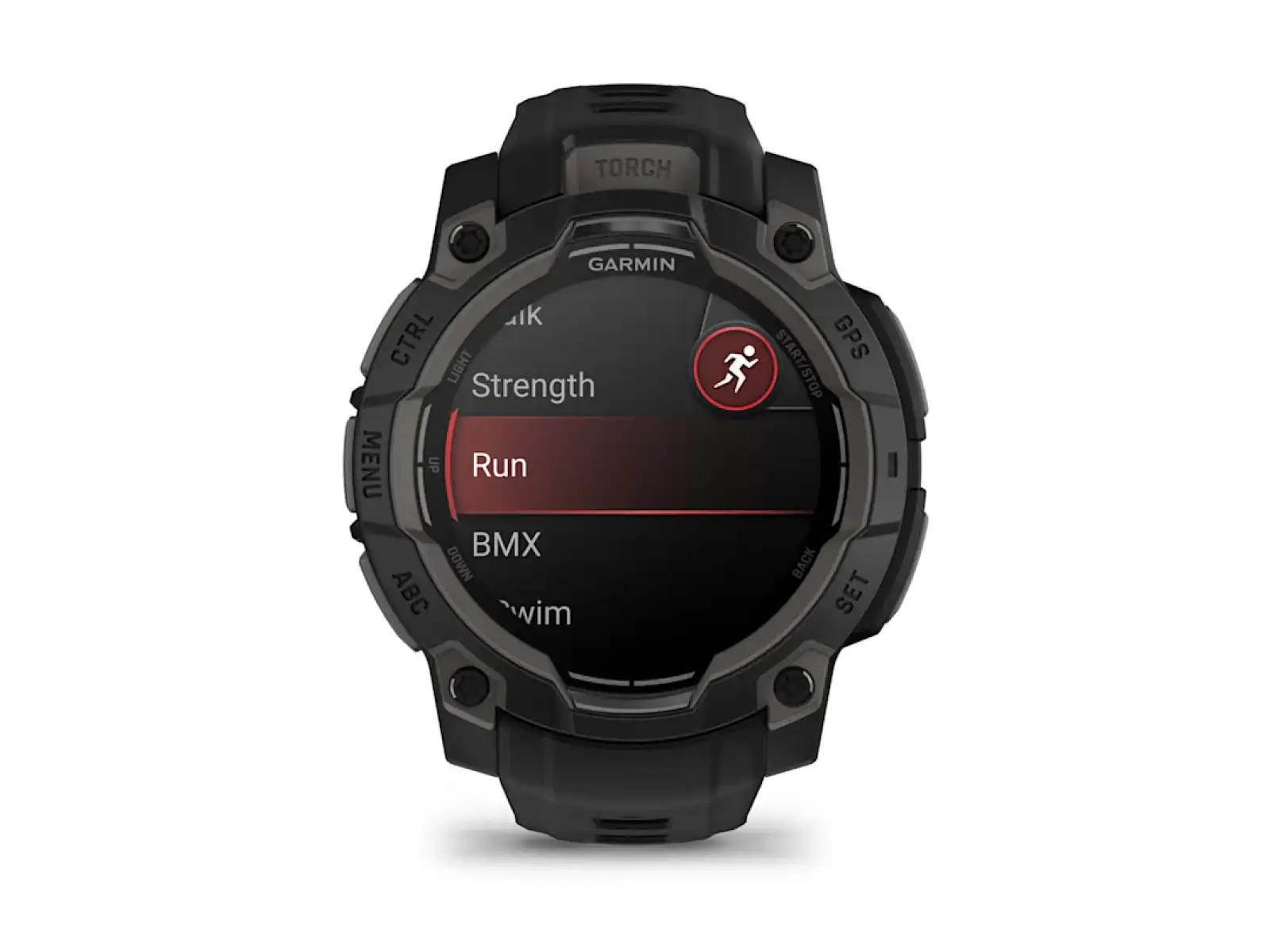 Garmin Instinct 3 Amoled 45 mm inteligentné hodinky Black/Black remienok