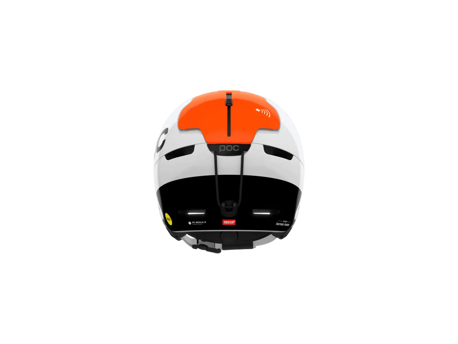 POC Obex Connect lyžiarska prilba Hydrogen White/Fluorescent Orange AVIP