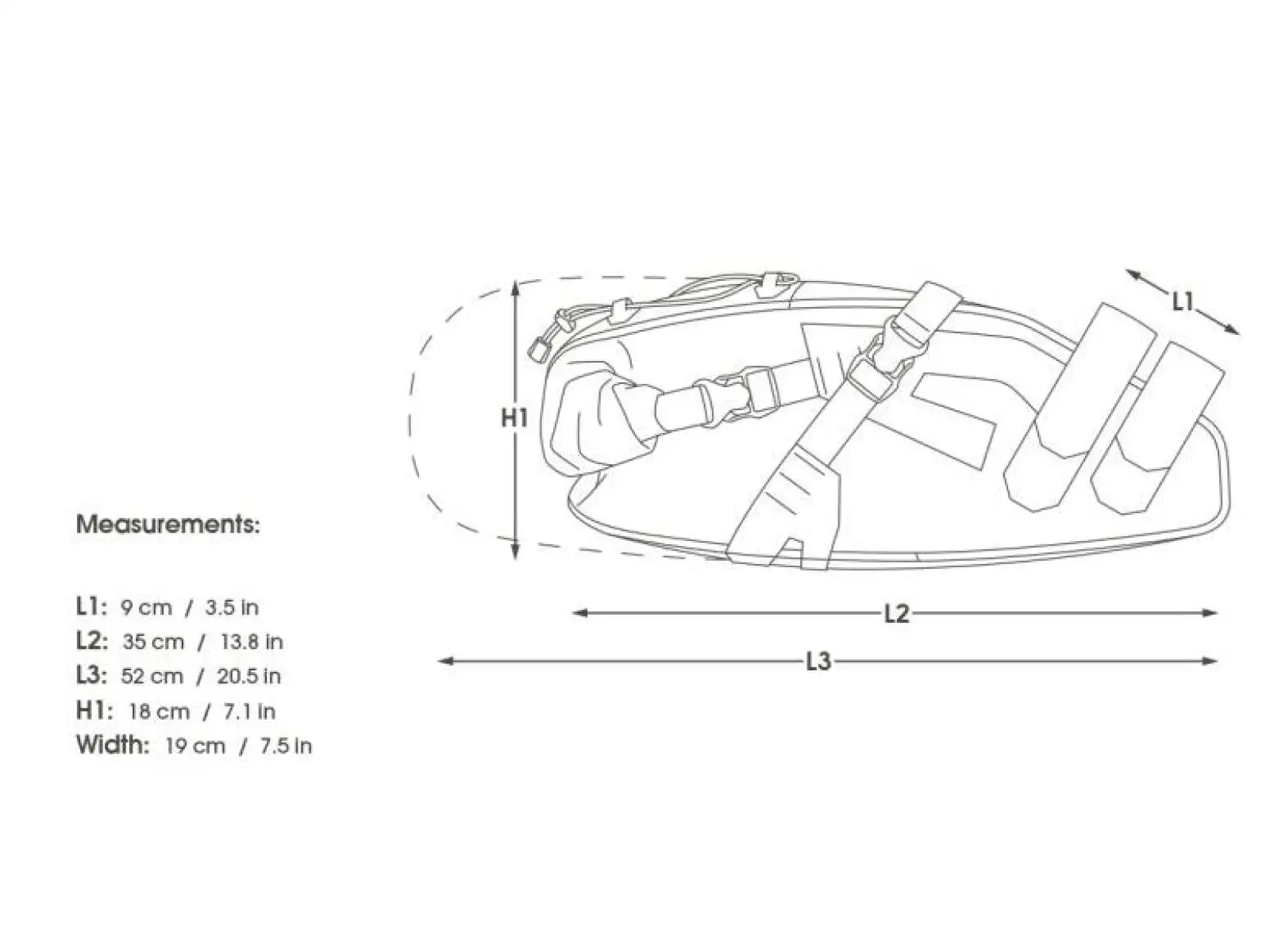 Apidura Expedition saddle pack 17 l podsedlová brašňa