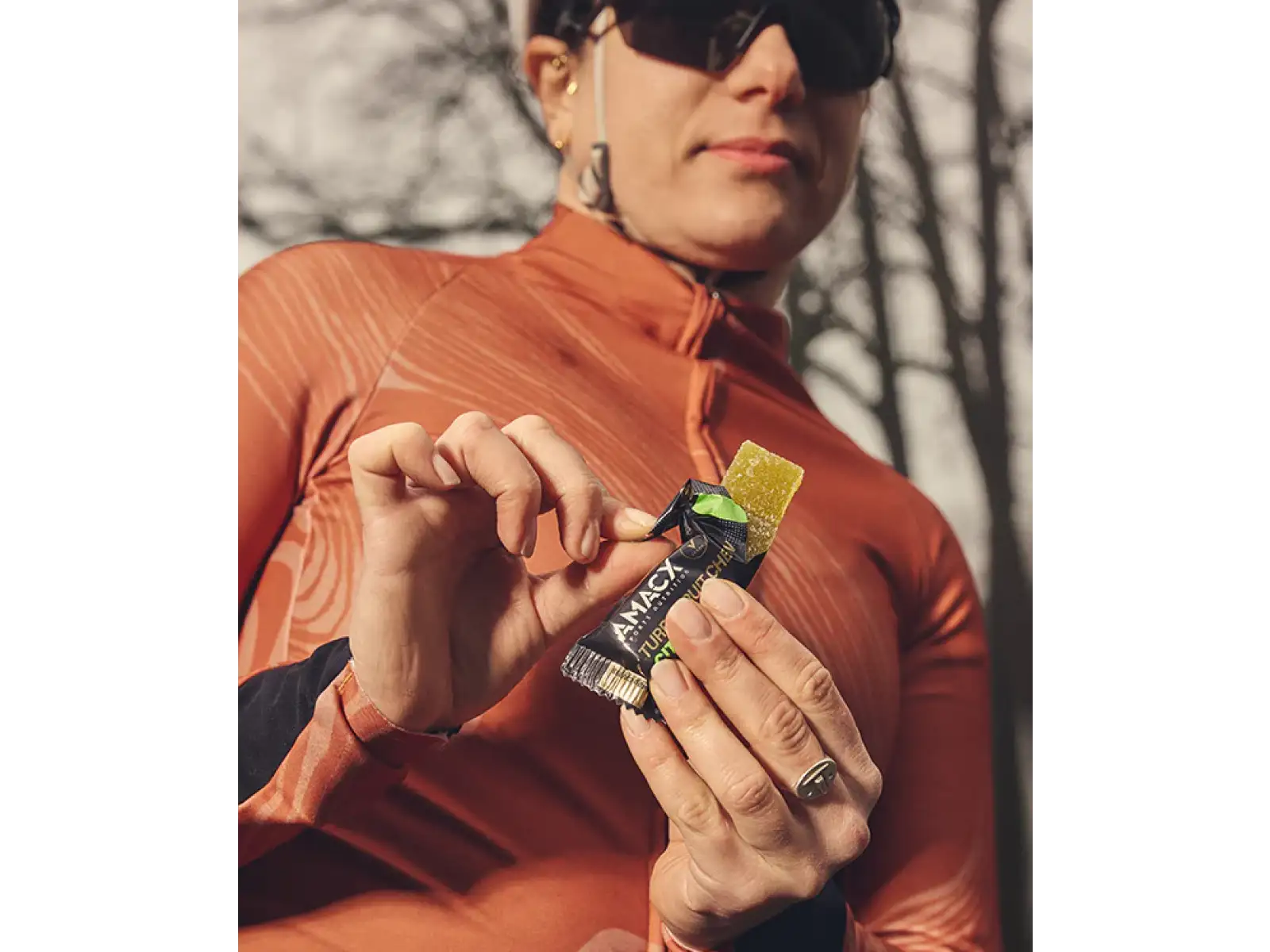 Amacx Turbo Fruit Chew energetická žuvačka 50 g Citrus