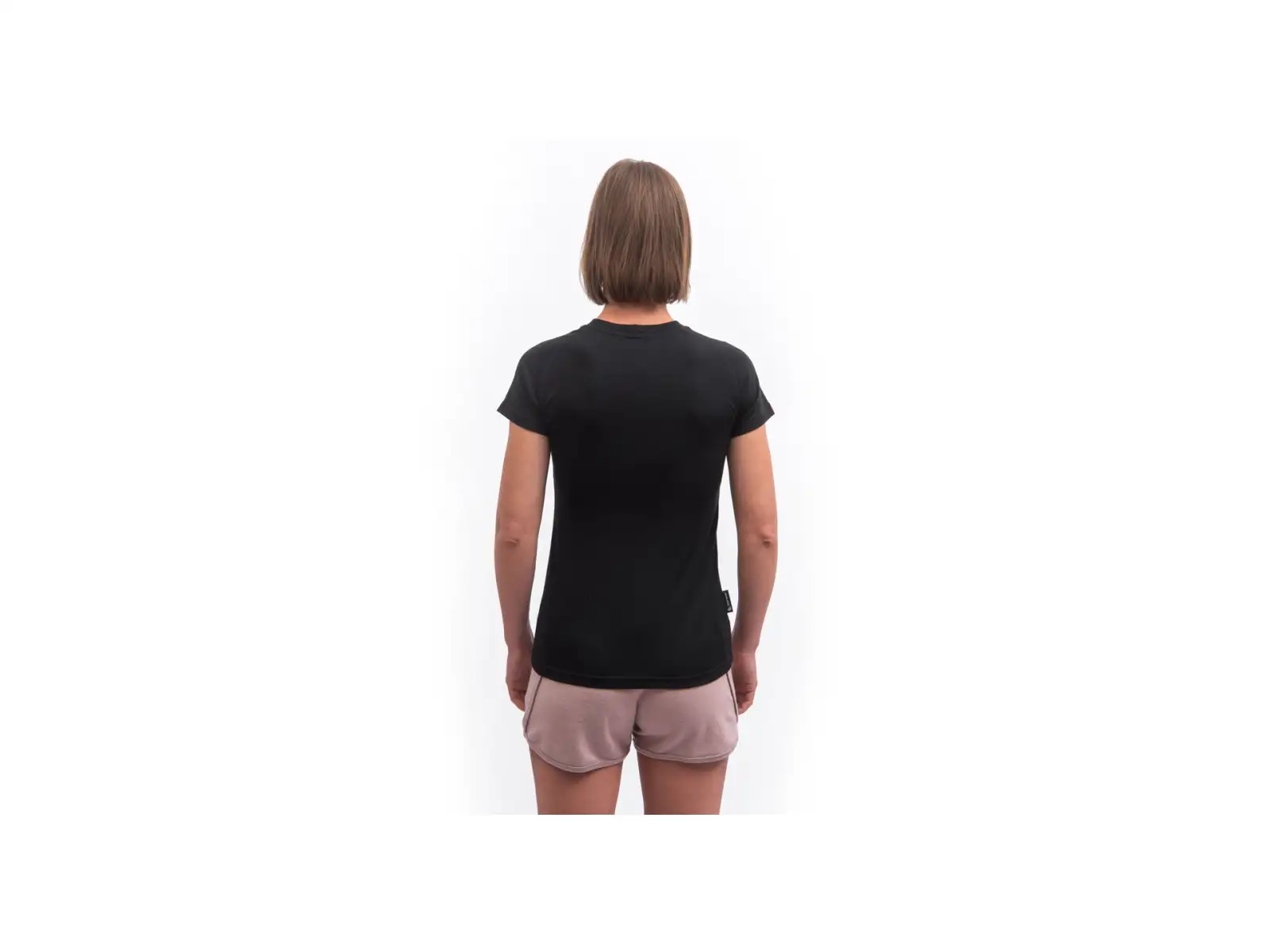 Sensor Merino Active No Logo dámske tričko krátky rukáv čierna
