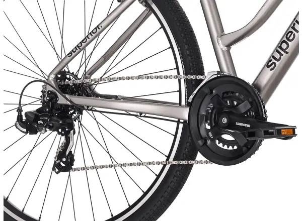 Superior Blox 6.0 MS trekingový bicykel Gloss Dark Chrome
