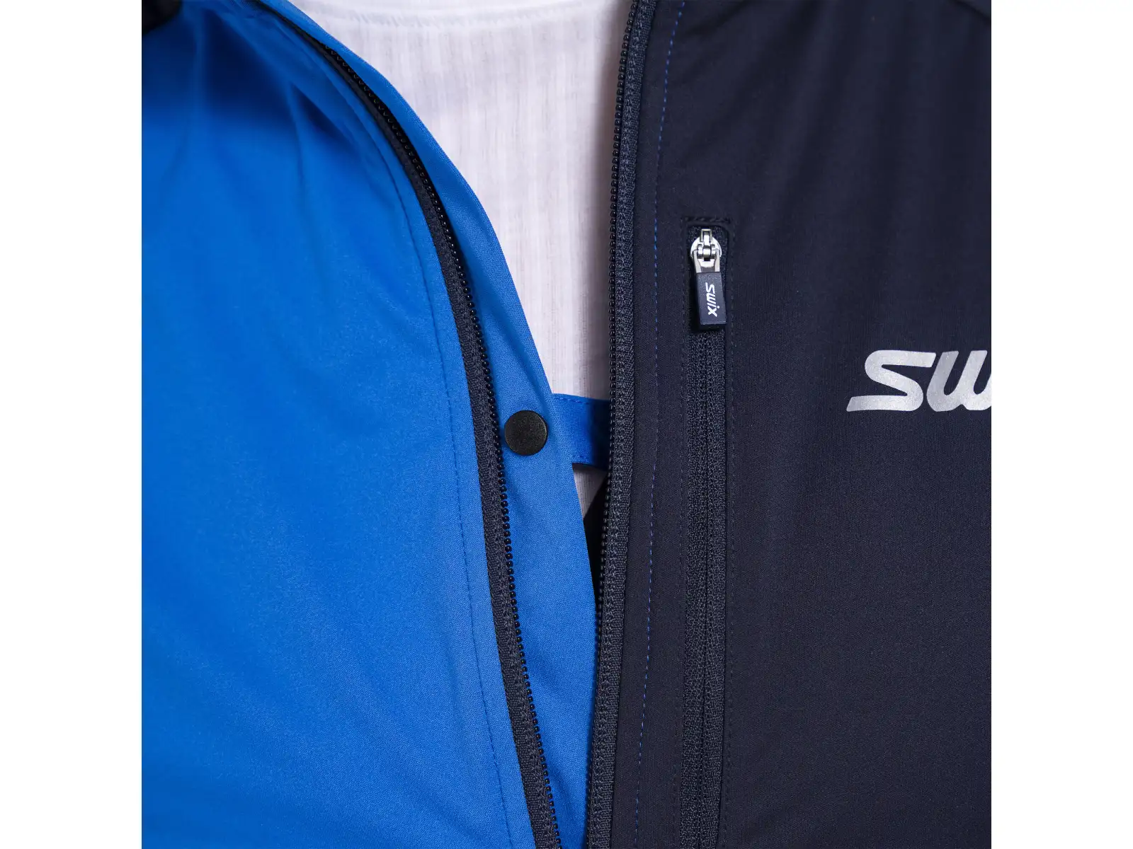 Swix Focus Wind pánska bunda Modrá