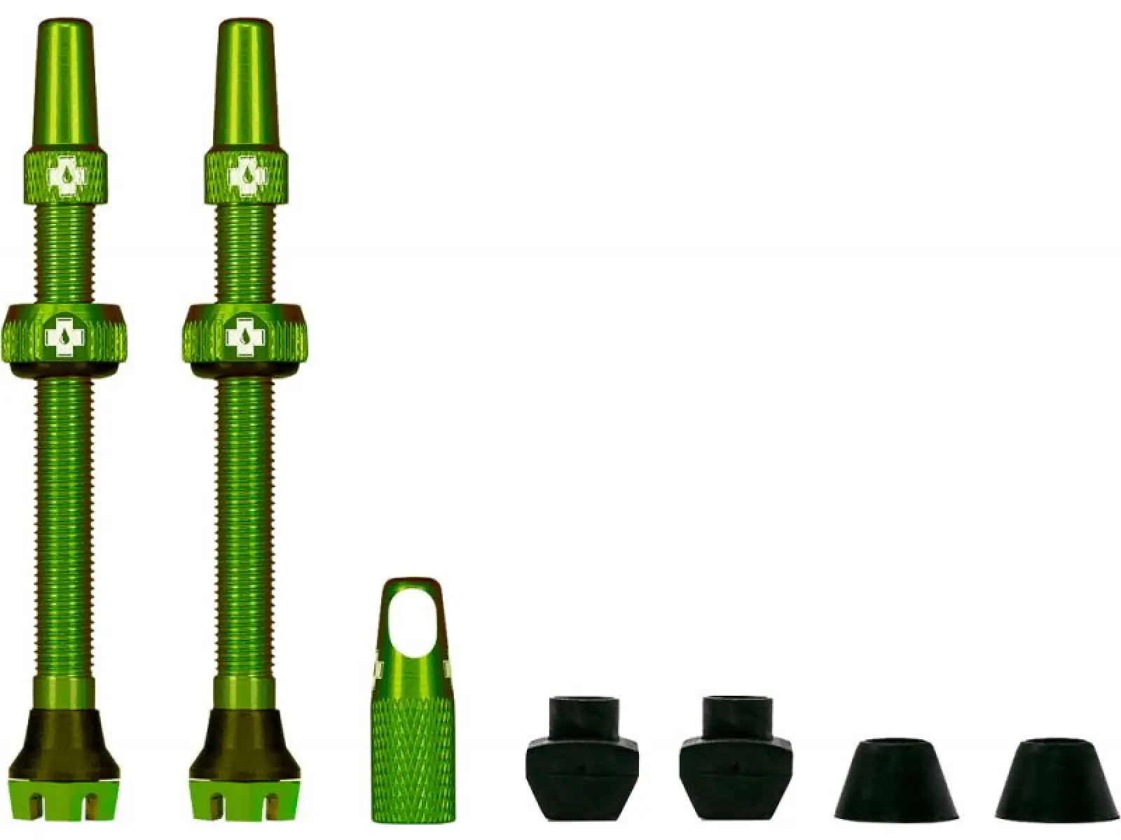 Muc-Off Tubeless Presta Valve KIT V2 bezdušový ventil 2 ks zelená
