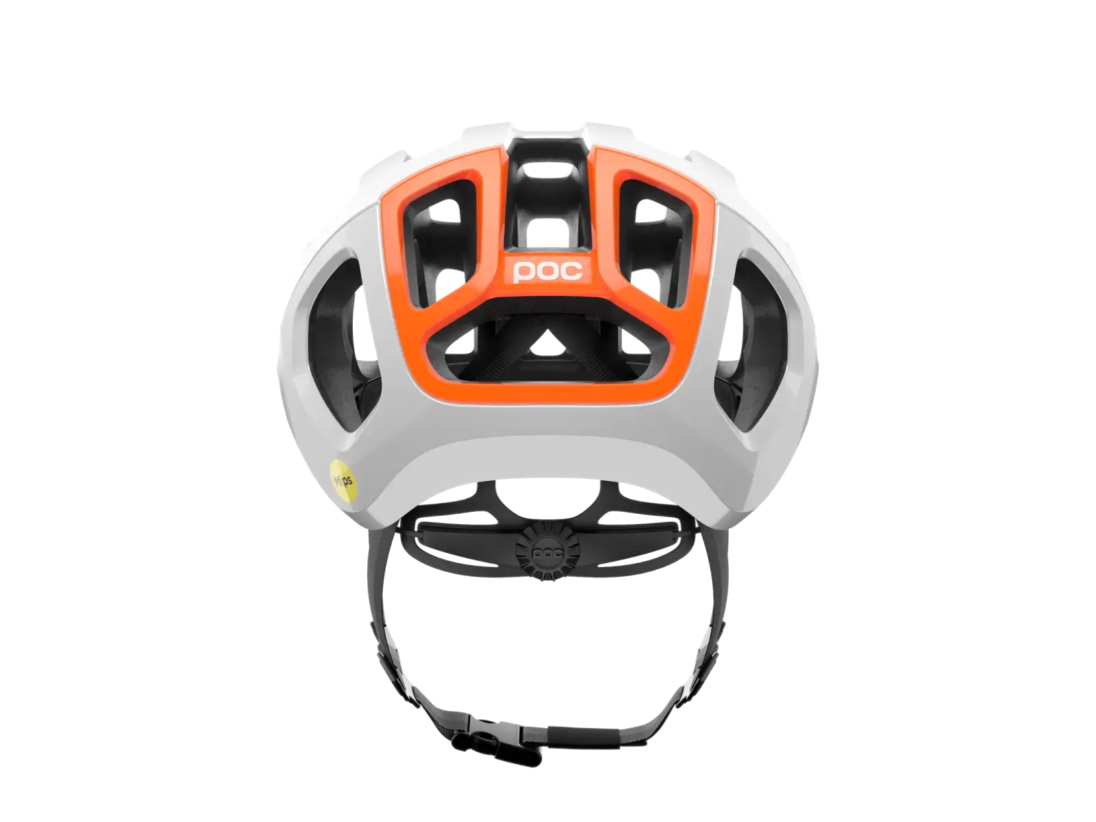 POC Ventral Air MIPS cestná prilba Hydrogen White/Fluorescent Orange