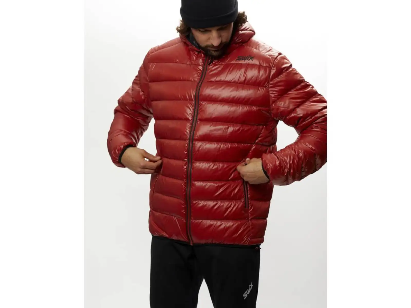 Swix Nordland Light Down pánska bunda Terra cotta