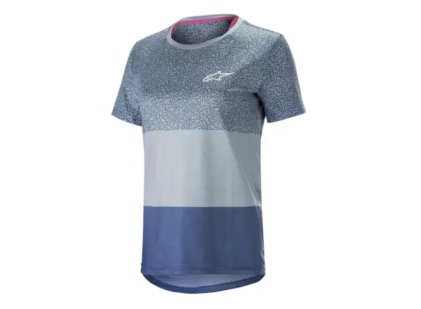 Alpinestars Stella ALPS 8.0 dámsky dres s krátkym rukávom blue/stilwatter