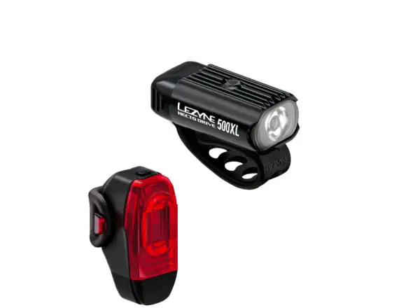 Lezyne Hecto Drive 500XL / KTV Drive + súprava svetiel Black/Black